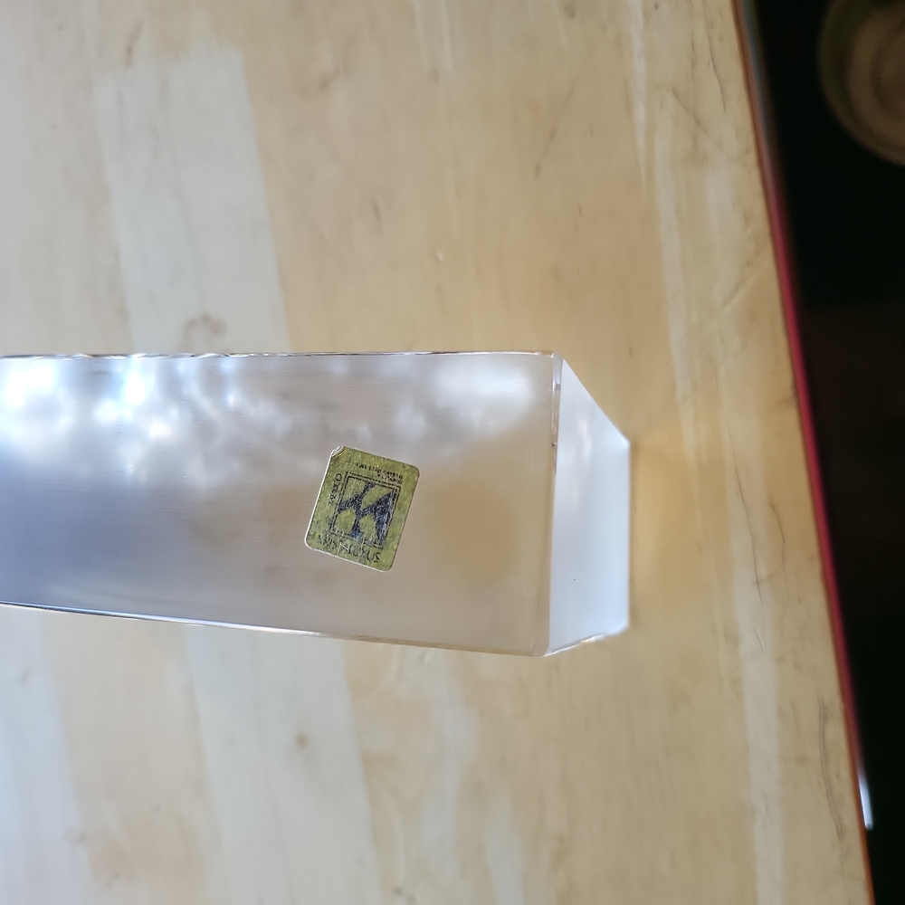 Kristulus Lead Crystal Mountain Range Paperweight - Picture 3 of 12
